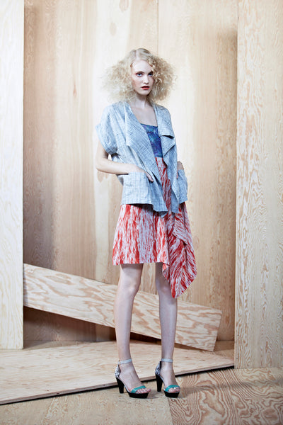 CROP DRIP SKIRT WAVES