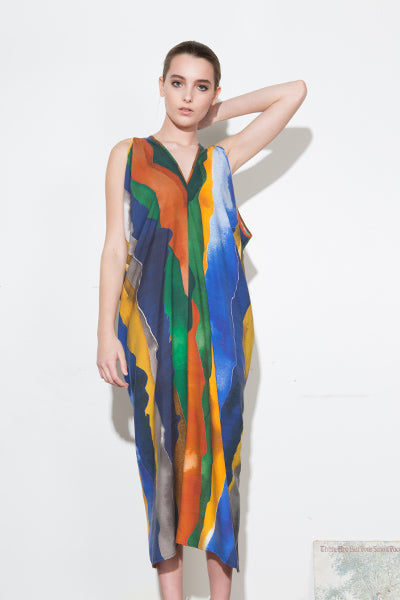 LANDSCAPE LONG STINA DRESS